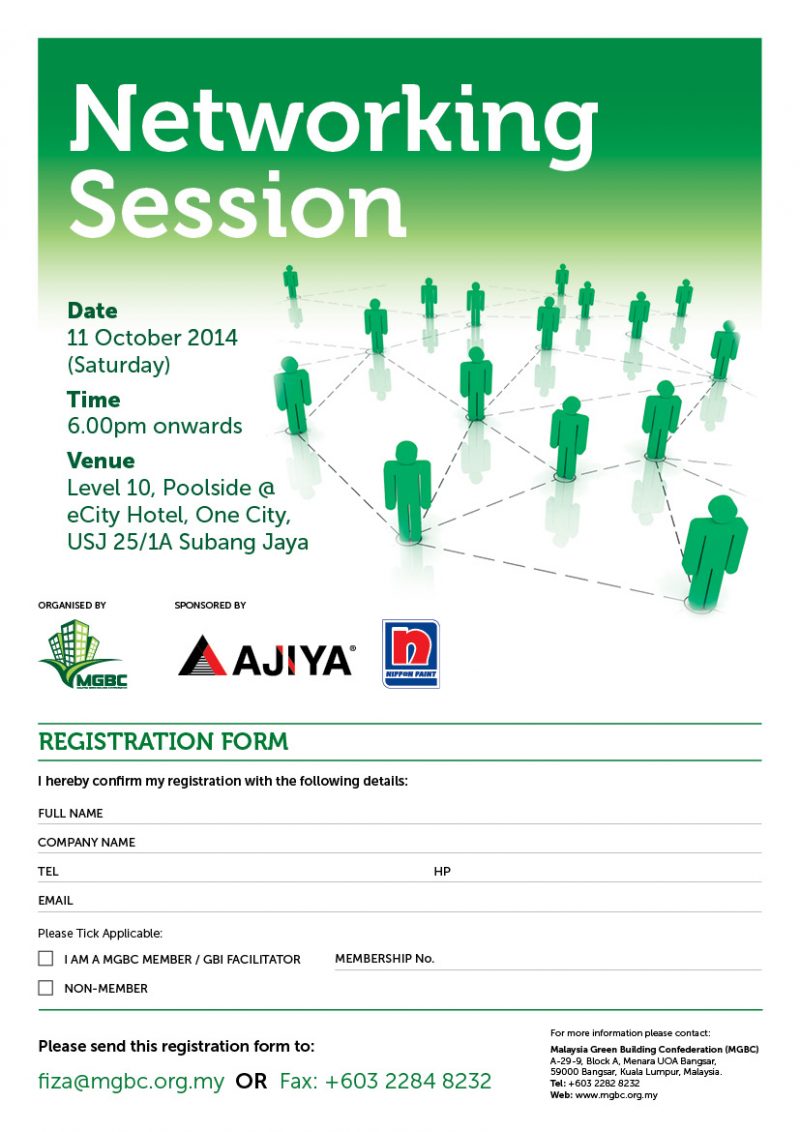 Networking Session Malaysia Green Building Council (malayisaGBC)