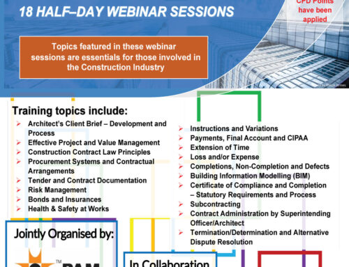 PAM – PRACTICAL CONSTRUCTION CONTRACT ADMINISTRATION/MANAGEMENT 2022/2023 – 18 HALF-DAY WEBINAR SESSIONS