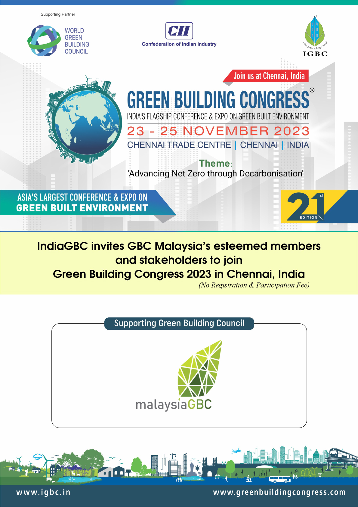 IndiaGBC’s Green Building Congress 2023 2325 November 2023 at